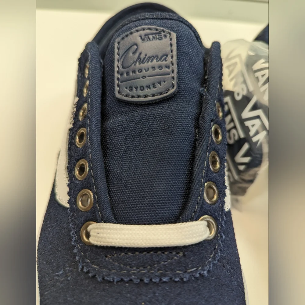 Vans Old Skool Chima Ferguson PRO 2 Navy White Suede Skateboard Sneakers Men 8